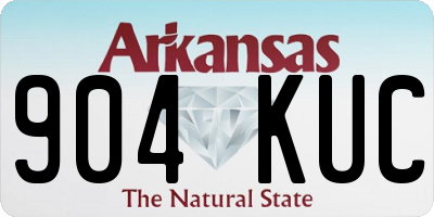 AR license plate 904KUC