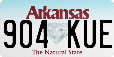 AR license plate 904KUE