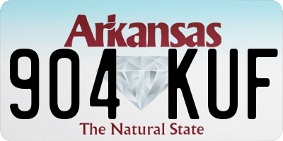 AR license plate 904KUF