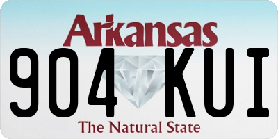 AR license plate 904KUI