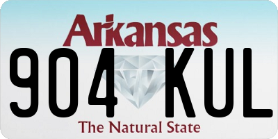 AR license plate 904KUL