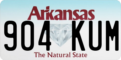 AR license plate 904KUM