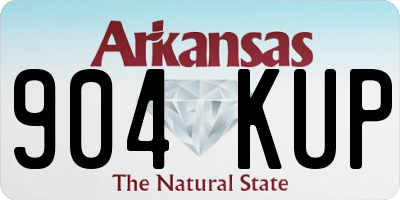 AR license plate 904KUP