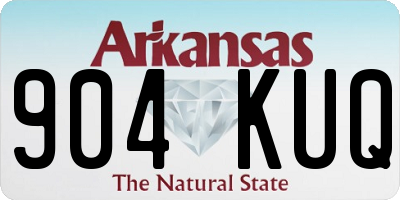 AR license plate 904KUQ