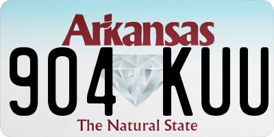 AR license plate 904KUU
