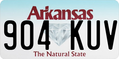 AR license plate 904KUV