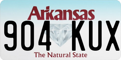AR license plate 904KUX