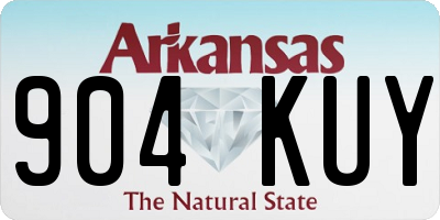 AR license plate 904KUY