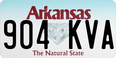 AR license plate 904KVA