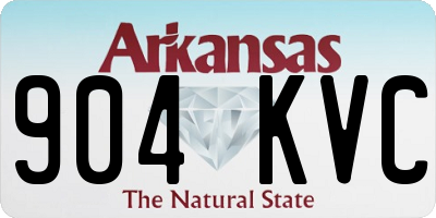 AR license plate 904KVC