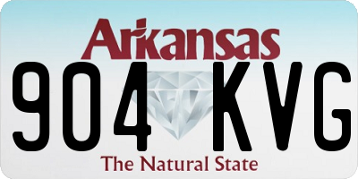 AR license plate 904KVG