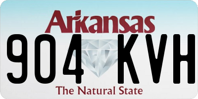 AR license plate 904KVH