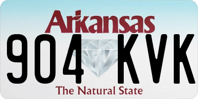 AR license plate 904KVK
