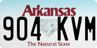 AR license plate 904KVM