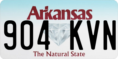 AR license plate 904KVN
