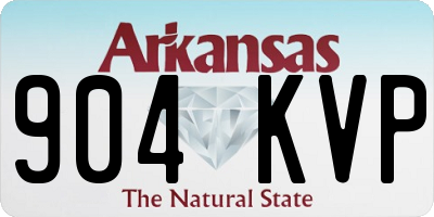 AR license plate 904KVP