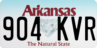 AR license plate 904KVR