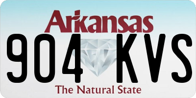 AR license plate 904KVS