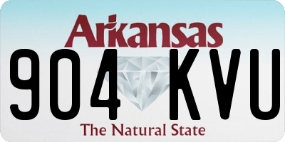 AR license plate 904KVU