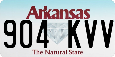 AR license plate 904KVV
