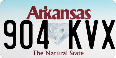 AR license plate 904KVX