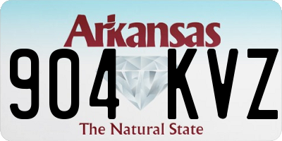 AR license plate 904KVZ