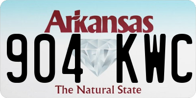 AR license plate 904KWC