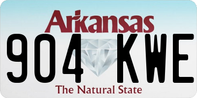 AR license plate 904KWE
