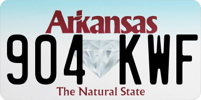 AR license plate 904KWF