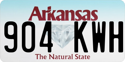 AR license plate 904KWH