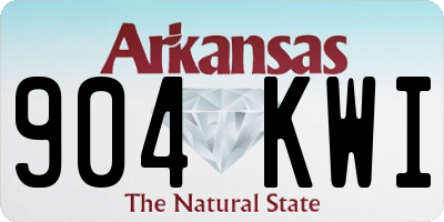 AR license plate 904KWI