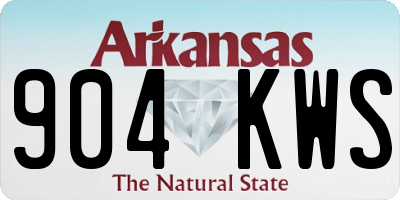 AR license plate 904KWS