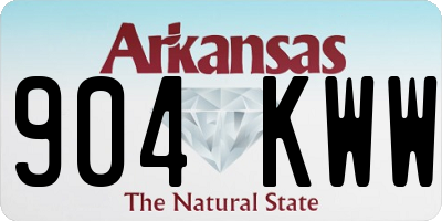 AR license plate 904KWW