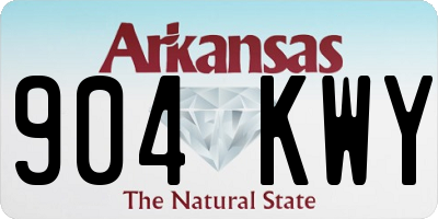 AR license plate 904KWY