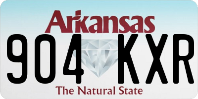 AR license plate 904KXR