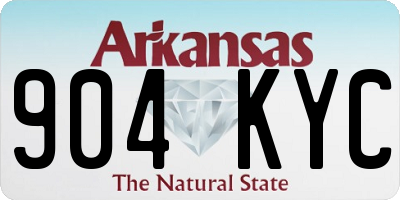 AR license plate 904KYC