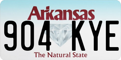 AR license plate 904KYE