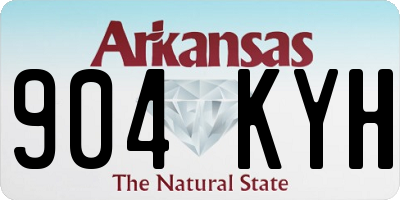 AR license plate 904KYH