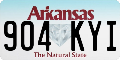 AR license plate 904KYI