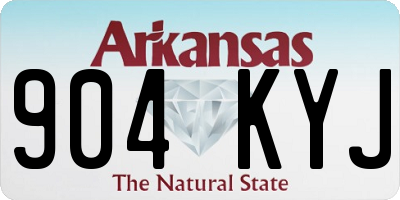 AR license plate 904KYJ