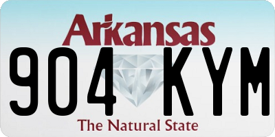 AR license plate 904KYM