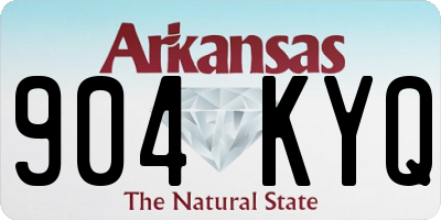 AR license plate 904KYQ