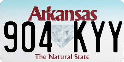 AR license plate 904KYY