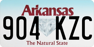 AR license plate 904KZC