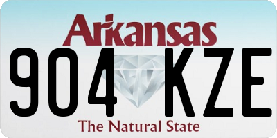 AR license plate 904KZE