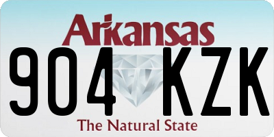 AR license plate 904KZK
