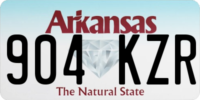 AR license plate 904KZR