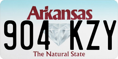 AR license plate 904KZY