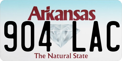 AR license plate 904LAC
