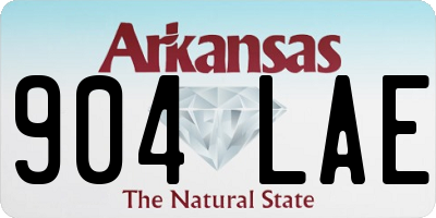 AR license plate 904LAE
